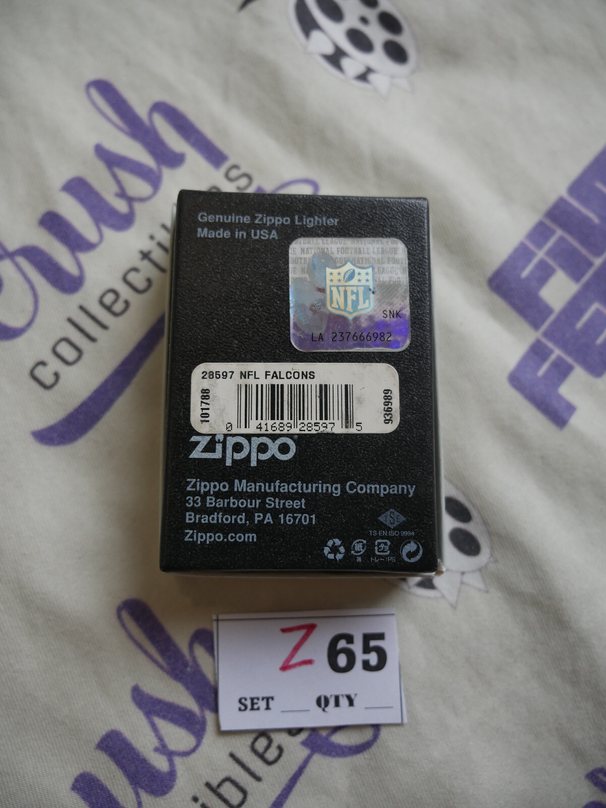 Atlanta Falcons NFL Football Licensed Zippo Windproof Lighter New with Case - Image 8