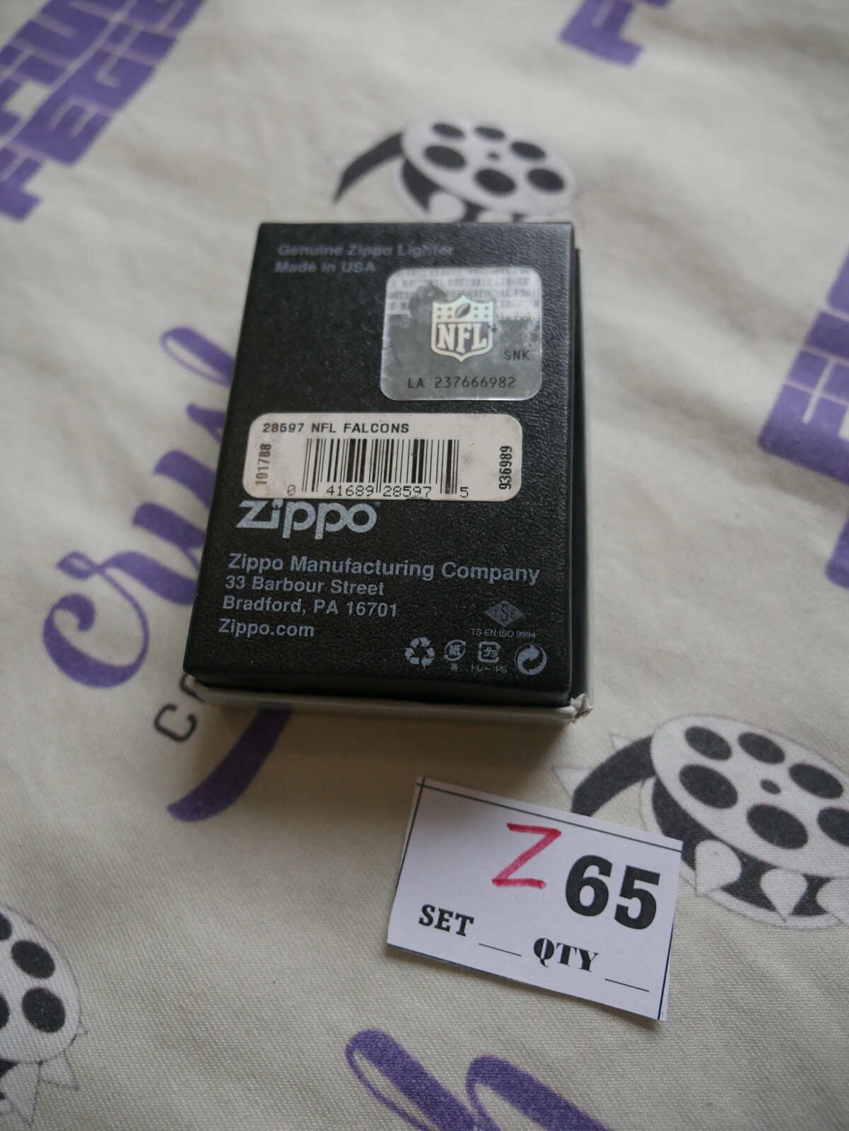 Atlanta Falcons NFL Football Licensed Zippo Windproof Lighter New with Case - Image 2