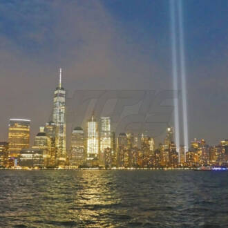 Tribute in Light Art Installation New York City Skyline September 11 Time Lapse