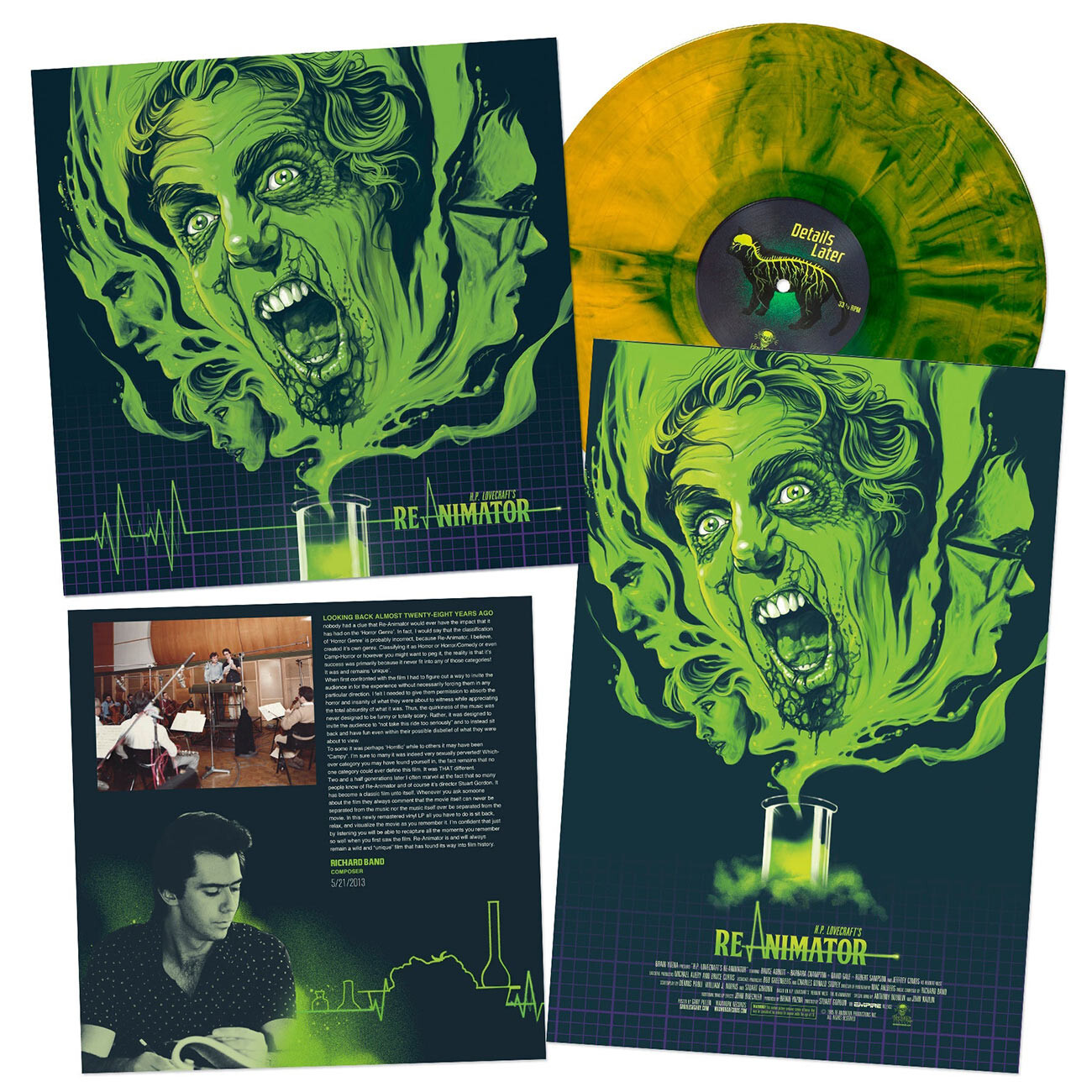 H.P. Lovecraft’s Re-Animator Original Motion Picture Soundtrack Score 10th Anniversary Vinyl Edition - Image 6