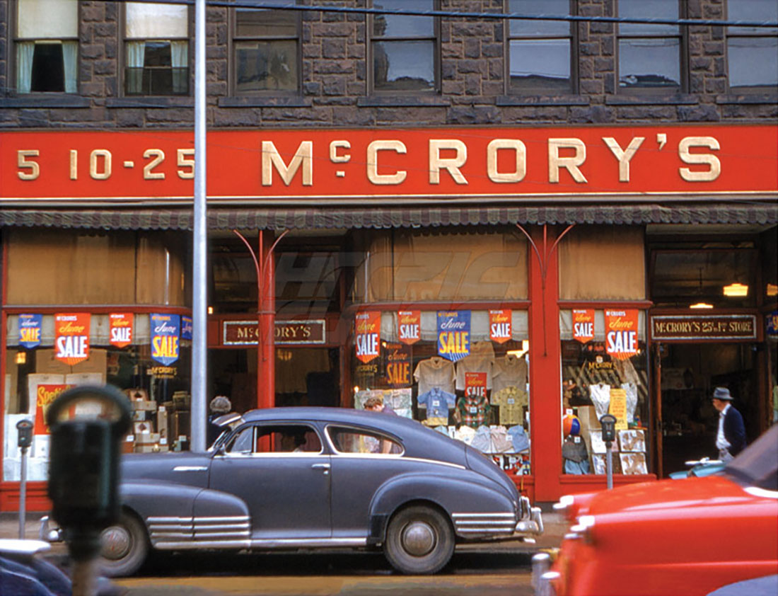McCrory's Five and Dime Store in 1955 Punxsutawney, Pennsylvania Photo