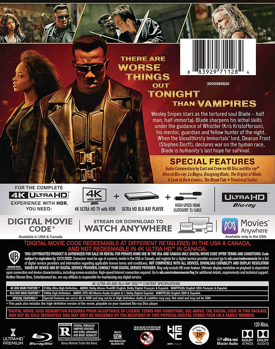 Blade Special Edition 4K Ultra HD + Blu-ray + Digital - Image 2