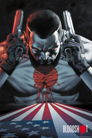 Valiant Comics Bloodshot Character Portrait 24 x 36 inch Poster