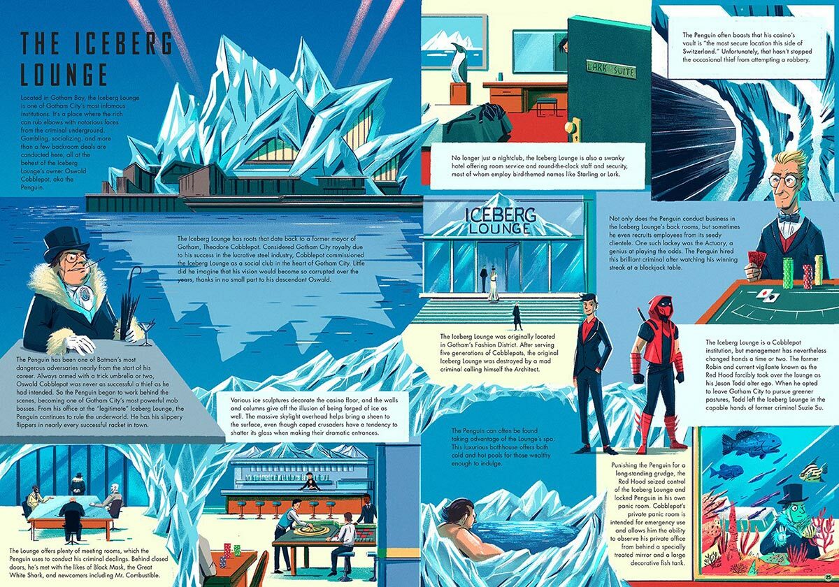 Exploring Gotham City (DC Comics): An Illustrated Guide Book Hardcover Edition Batman - Image 3