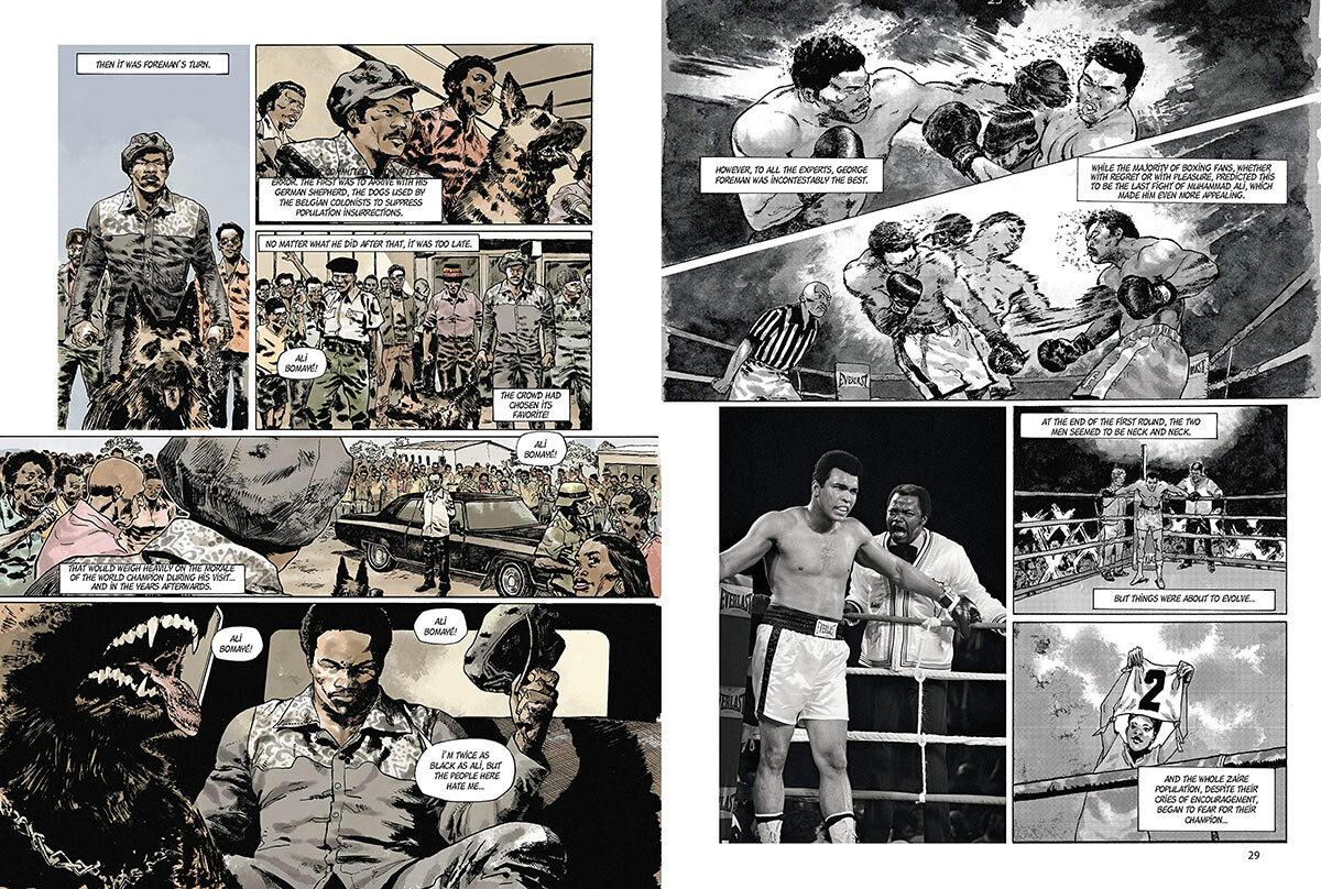 Muhammad Ali Kinshasa 1974 Hardcover Graphic Novel Edition - Image 2