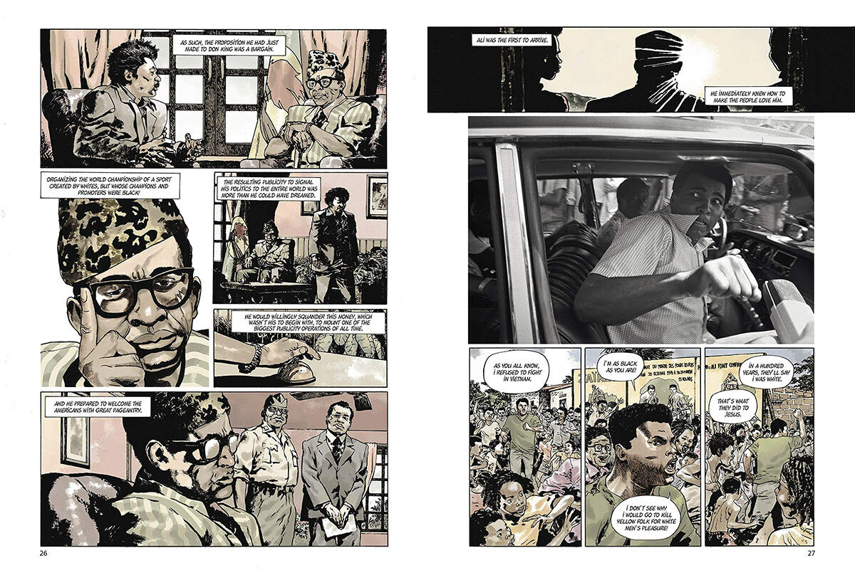 Muhammad Ali Kinshasa 1974 Hardcover Graphic Novel Edition - Image 4