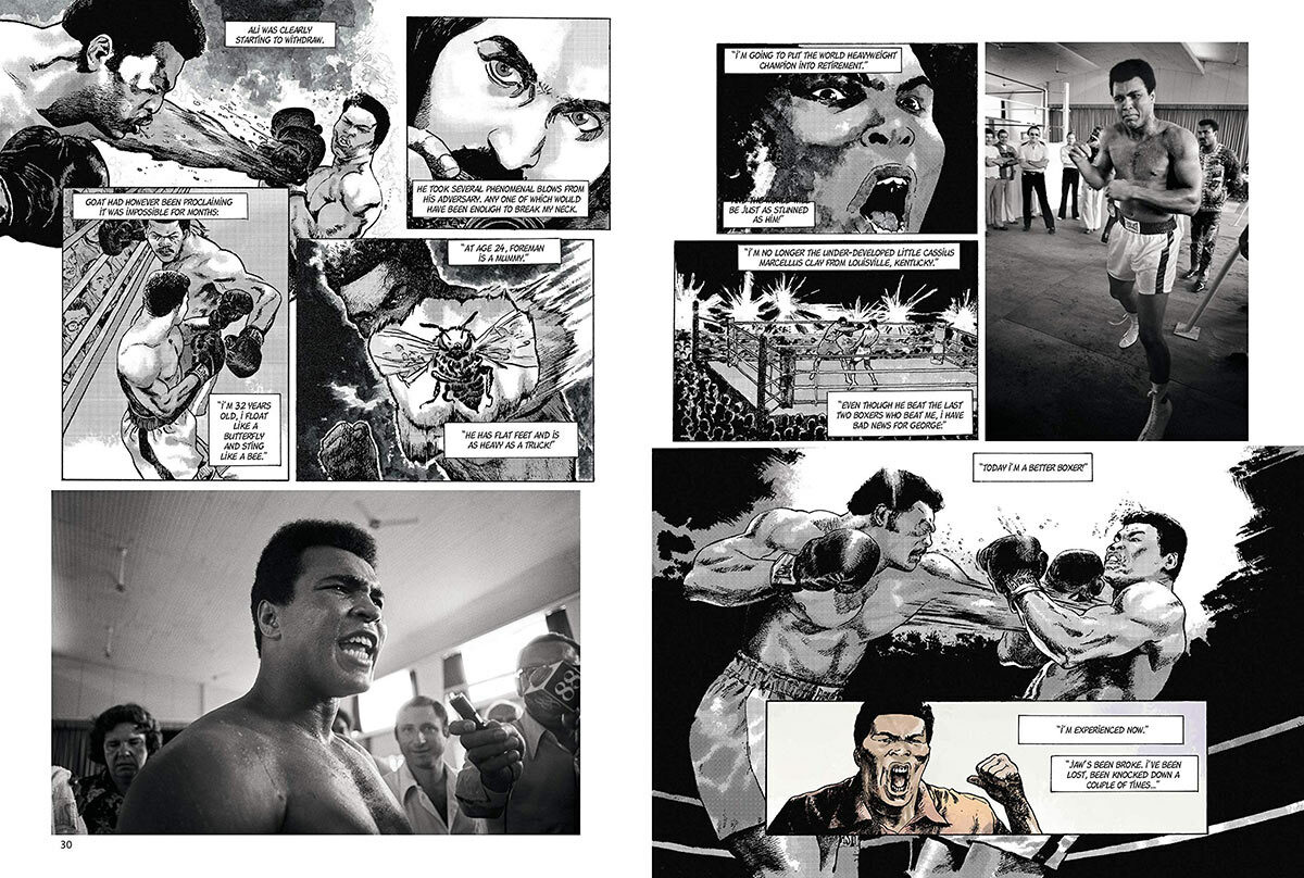 Muhammad Ali Kinshasa 1974 Hardcover Graphic Novel Edition - Image 5