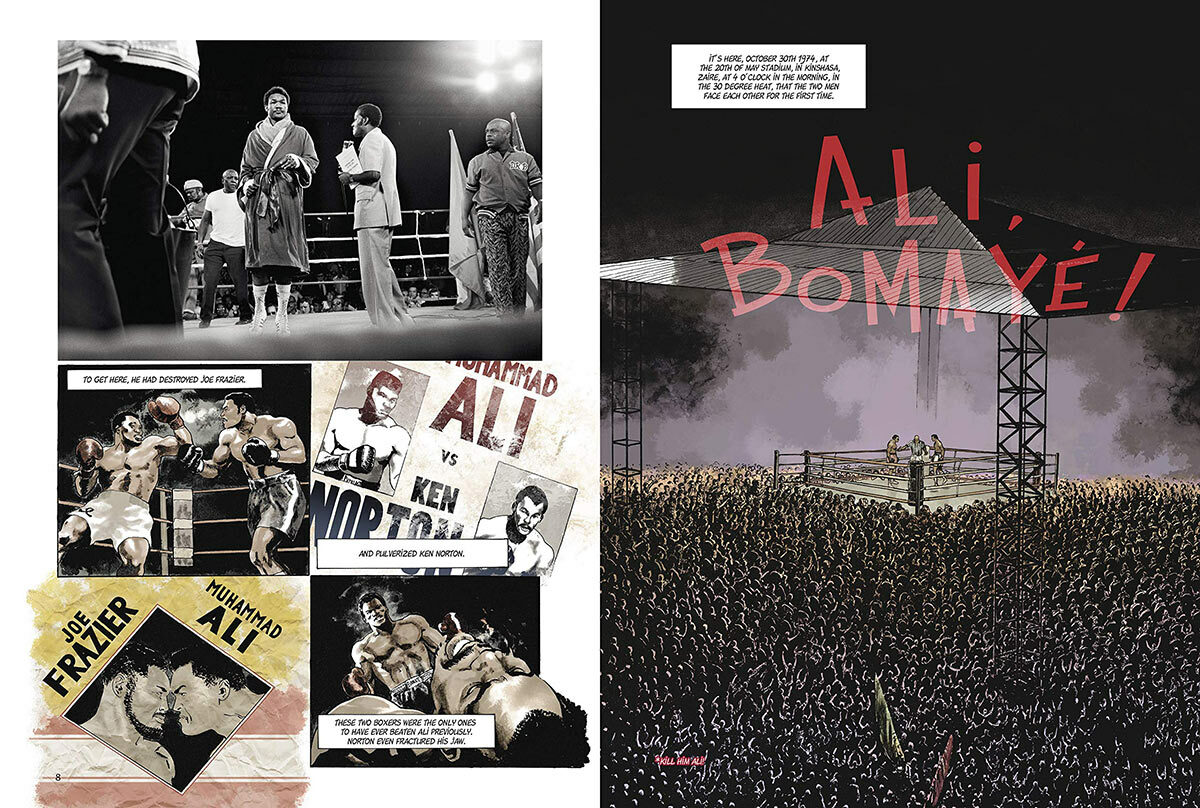 Muhammad Ali Kinshasa 1974 Hardcover Graphic Novel Edition - Image 6