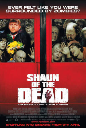 Shaun of the Dead 24 x 36 inch Movie Poster (2004) Simon Pegg, Edgar Wright