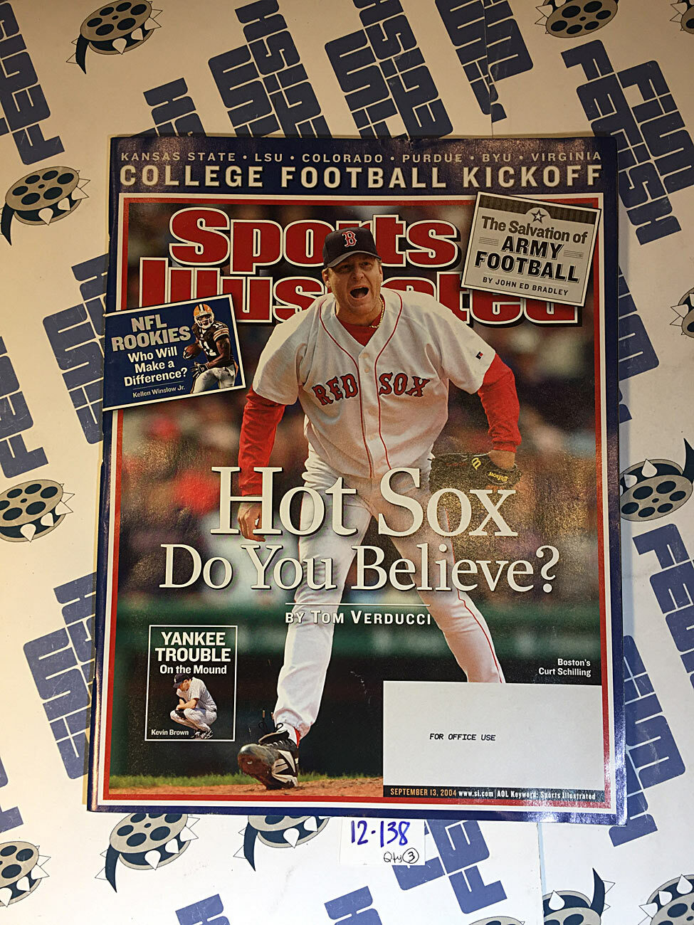 Sports Illustrated Magazine (September 13, 2004) Curt Schilling